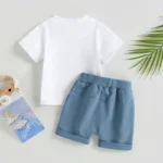طقم أطفال صيفي ولادي 👕🩳 - Image 2